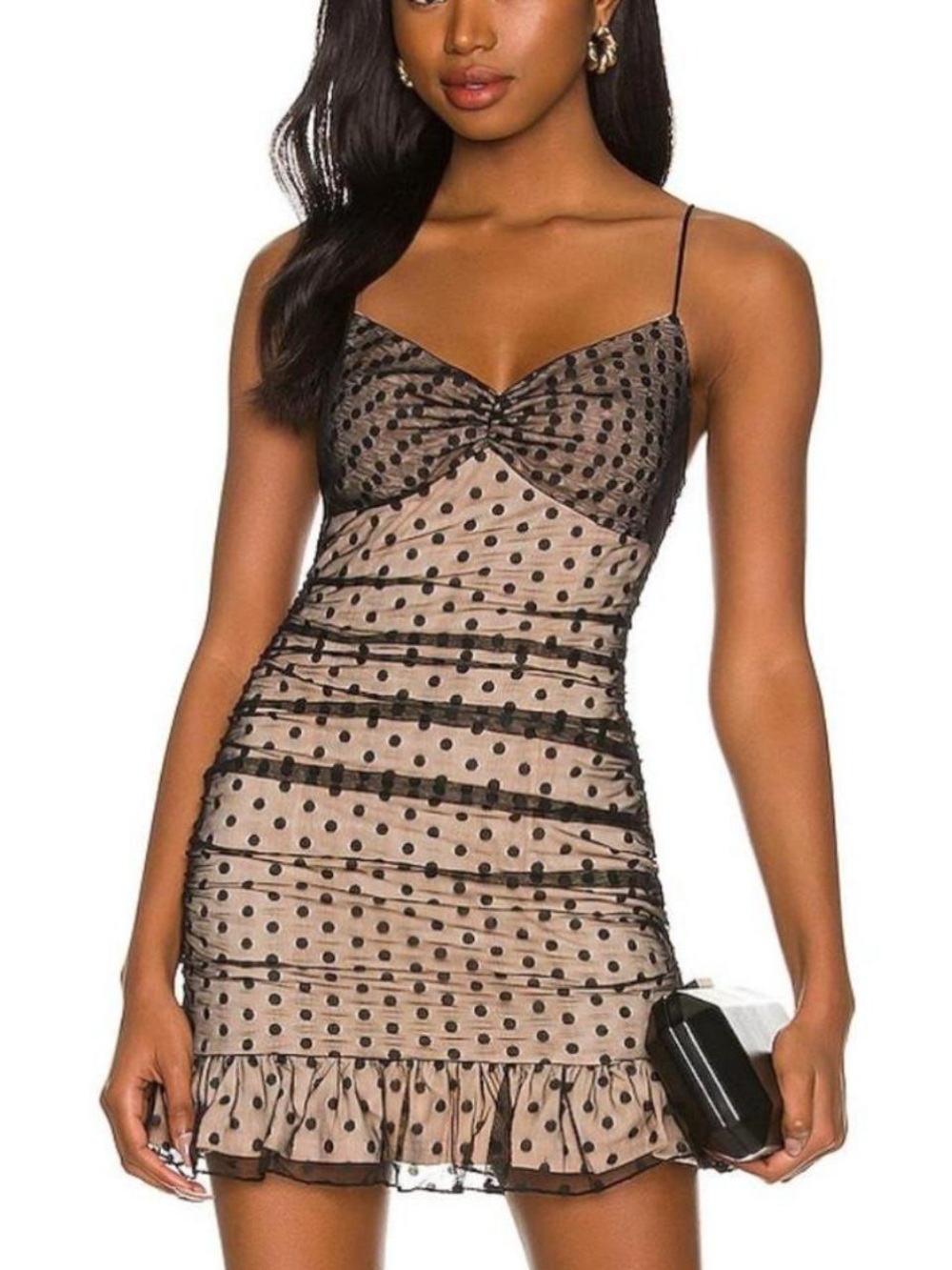 More To Come x Revolve Elena Mini Dress in Black Sz Small